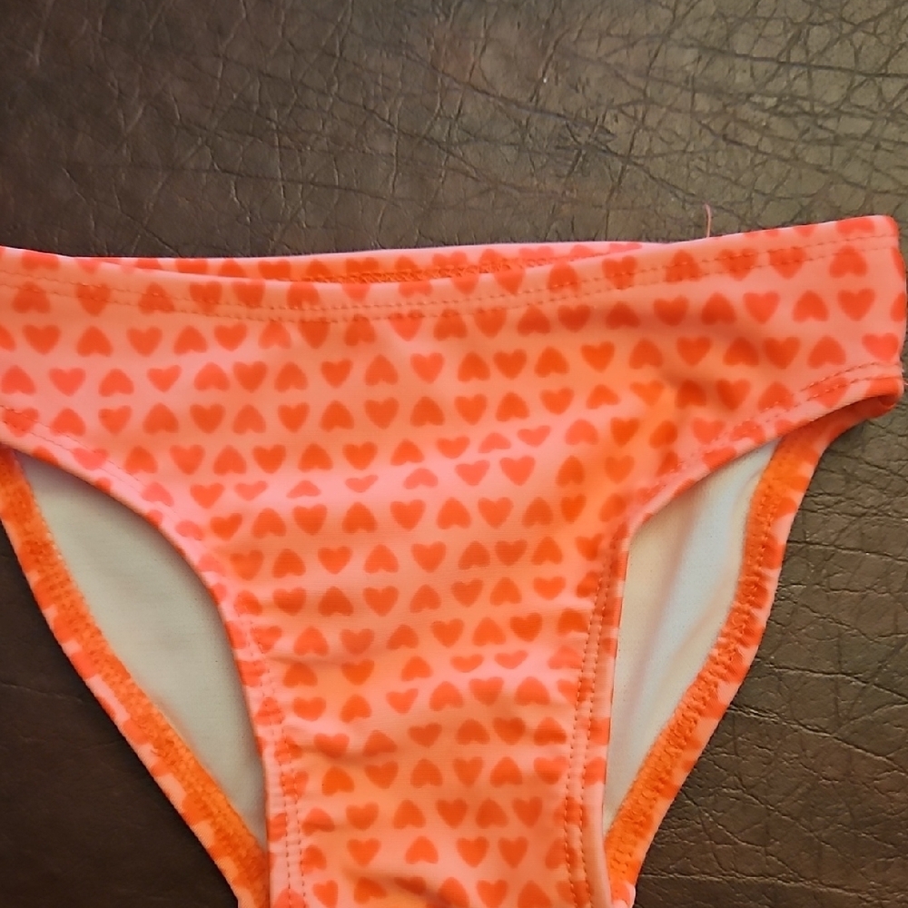 Cat & Jack Black and Orange Polka Dot Bikini - Picture 4 of 9